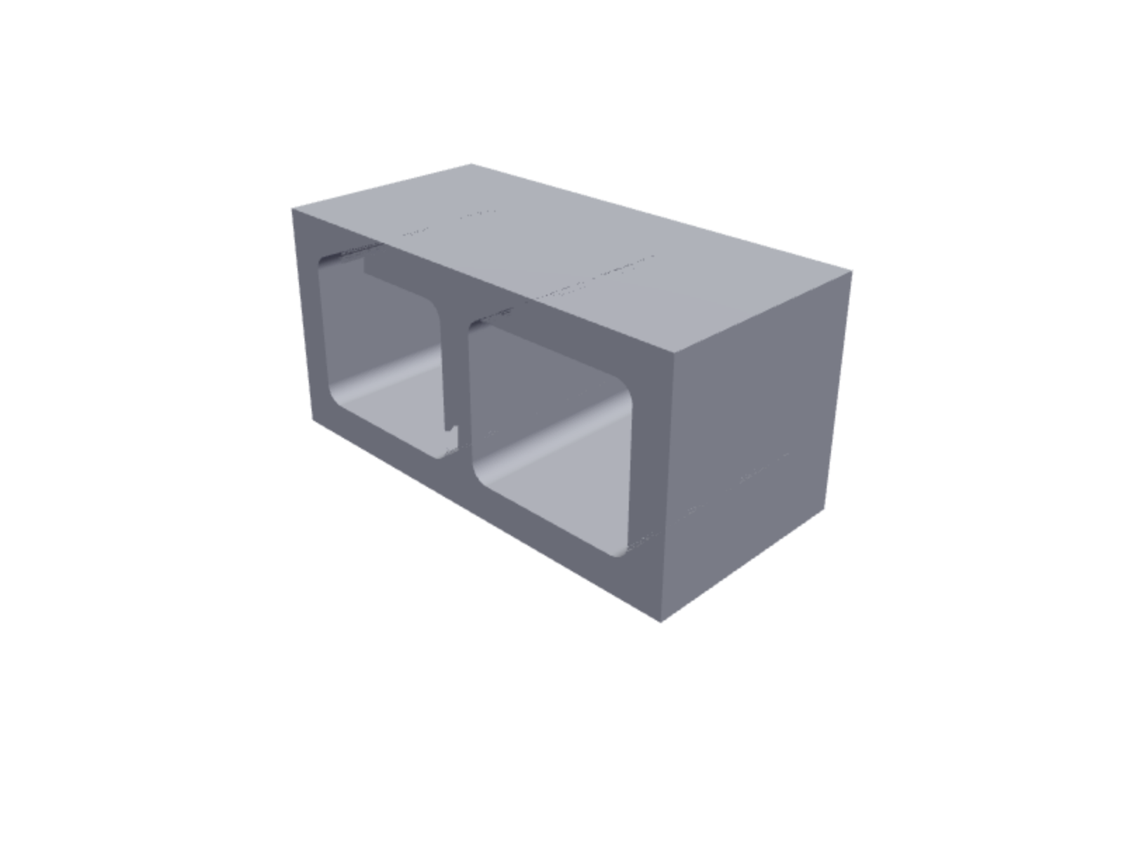 Concrete block 19x39x19
